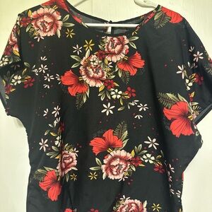 SHEIN Pink Boxy Short Sleeve Blouse